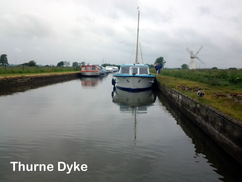 The moorinsg at Thurne Dyke